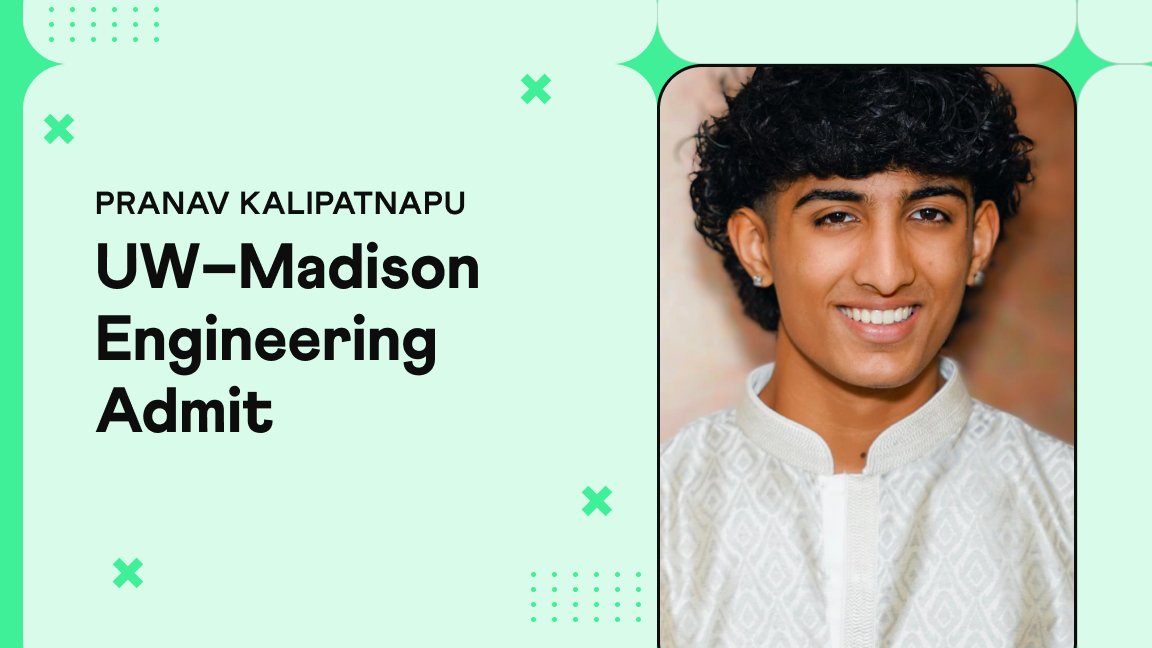 Pranav’s Math Journey to UW-Madison Engineering